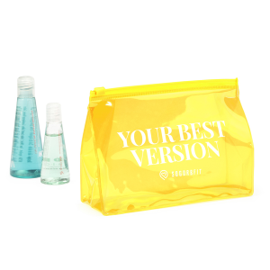 Neceser transparente PVC CARIBU 17 x 12,5 x 4,5 cm