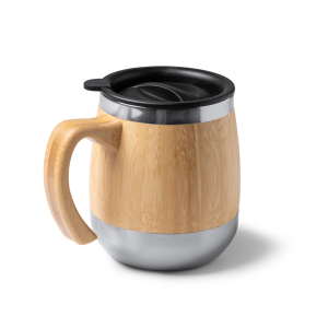 Taza térmica de bambú MARLY 450ml | Personalizable con logo