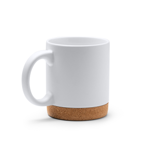 Taza cerámica con base de corcho  BANKET 320ml | Personaliza