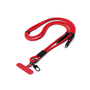 Lanyard con soporte y cargador DENKI | Personaliza con logo