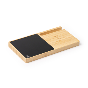 Cargador inalámbrico con calienta taza NASER | Añade tu logo