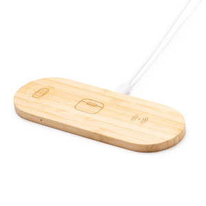 Base carga inalámbrica 3 en 1 FERGUS | Personaliza con logo