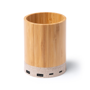 Lapicero multifunción de bambú CELIK | Personaliza con logo