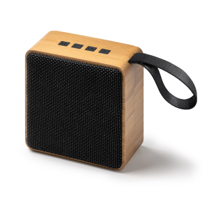 Altavoz de bambú natural BEMOL | Personalizado con tu logo