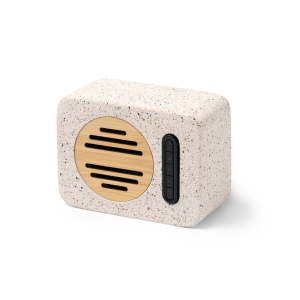 Altavoz de piedra de terrazo MILER | Personaliza con tu logo